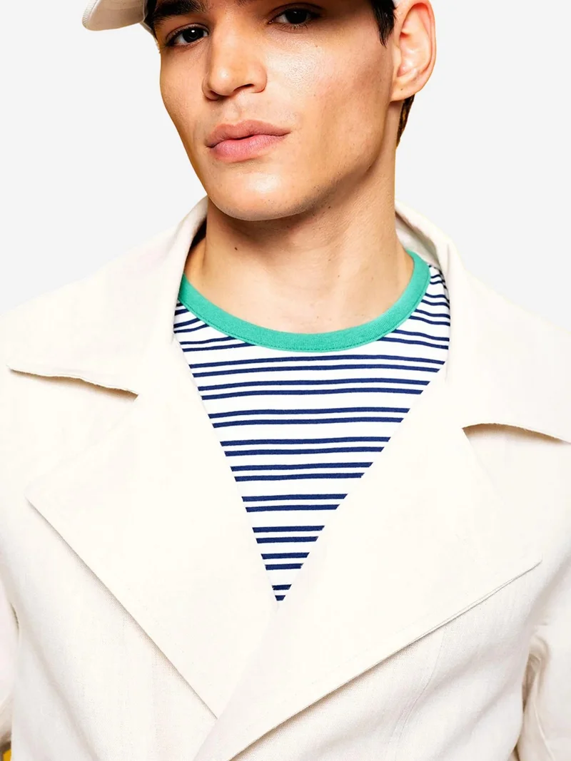 جيستو GIESTO Double Breasted Linen Jacket